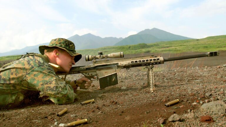 Historic rifles with record-breaking long-range kills