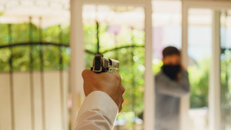 Man says a home invasion was over in less than 30 seconds — because the intruders saw he had a gun and ran before he could even get a clean sight picture past his wife