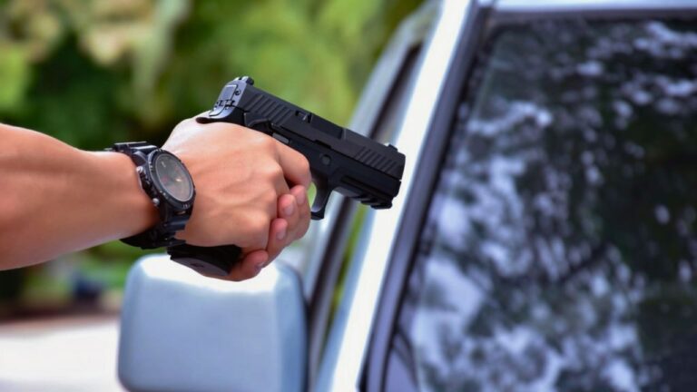 Driver says he followed a car into a Wendy’s lot after thinking he’d been hit — and then the other man pulled a pistol and started bringing it up toward his windshield