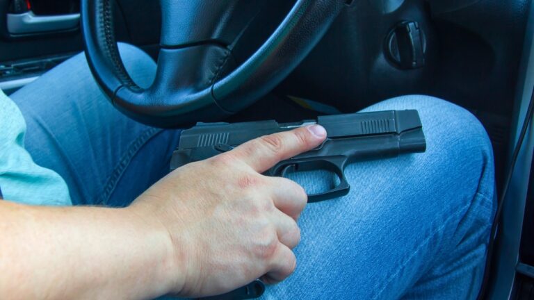 Driver says a road-rage argument followed him to a stop — and he had his pistol on his lap before the other man got out