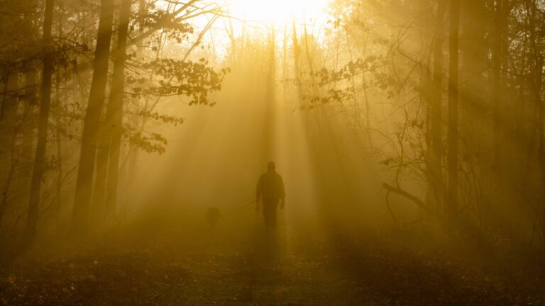 Hunter says fog swallowed the windmill road so badly he could only see a few feet ahead — and then the hissing in the dark turned into whispering gibberish