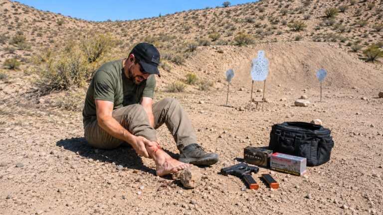 Shooter Hit a Rock Three Feet From His Foot — Then the Shards Drew Blood and Taught Him About Bad Backstops