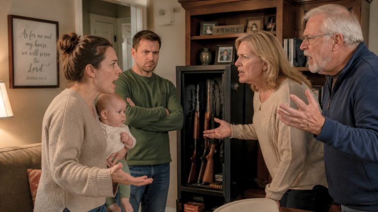 Mom Refuses to Let Her In-Laws Babysit Because They Won’t Lock Up Their Gun — Then the Family Argument Explodes