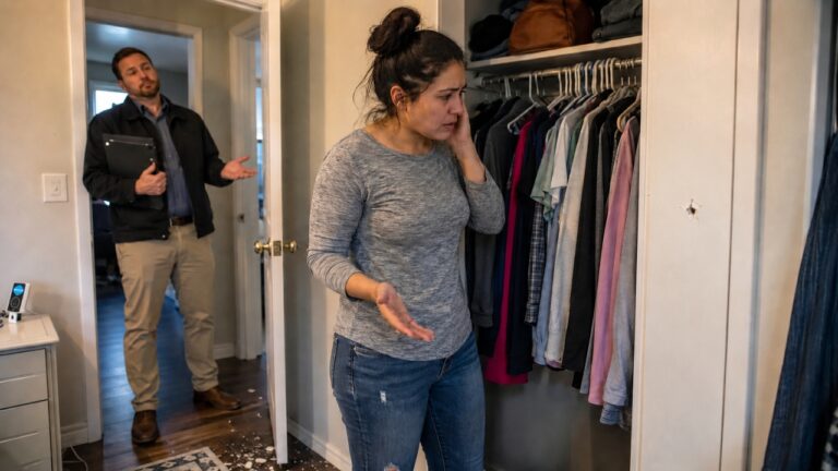 Woman Says Her Apartment Neighbor’s Gun Went Off and Sent a Bullet Through Her Closet — Then Management Called the Repair “Low Priority”