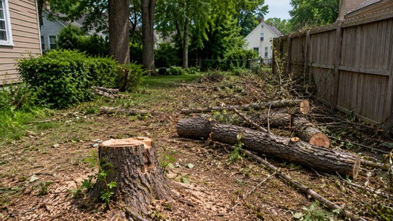 Homeowner Says a Neighbor Cut Down Their Trees, Admitted They Were on the Property Line, Then Tried to Explain It Away