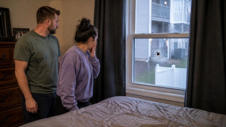 Couple Wakes Up to a Loud Bang and Finds Out a Neighbor’s Loaded Rifle Fired Toward Their Bedroom Window