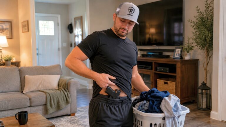 Carrier Tried One O’Clock Carry Around the House — Then Realized the Muzzle Direction Made Every Chore Feel Like a Bad Idea