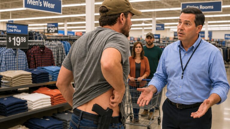 Shopper Says His Shirt Rode Up and Exposed His Pistol — Then a Store Manager Tried to Call It Open Carry