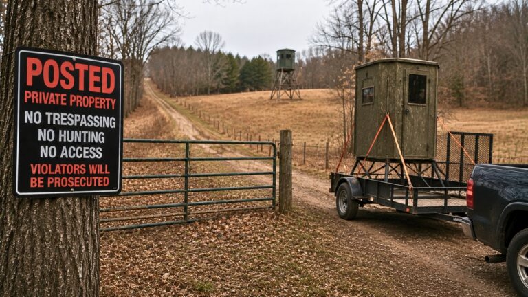 Landowner Says a Trespasser Claimed He Was Ruining the Hunt — Then Stole His Blind and Set It Up Next Door