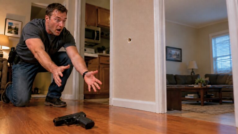 Neighbor Says an Off-Duty Cop Tried to Catch a Dropped Gun — Then a Round Came Through the Wall and Into His Ceiling