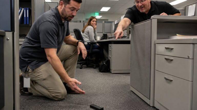 Worker says his spare magazine fell out in his cubicle twice — and different coworkers noticed both times before he fixed the setup