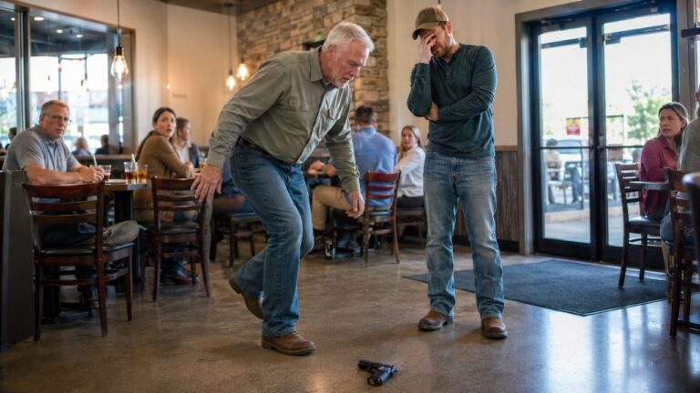 Gun owner says his dad refused to use a holster at dinner — and then the pistol hit the restaurant floor in front of everyone on the way out