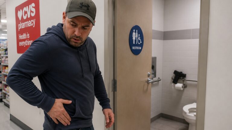 Gun owner says he nearly walked out of a CVS bathroom without his pistol — and a last-second pat-down saved him from a disaster
