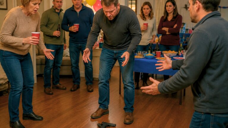 Gun owner says a loaded pistol fell out at a child’s birthday party — and the backlash focused on how badly the whole setup had already failed