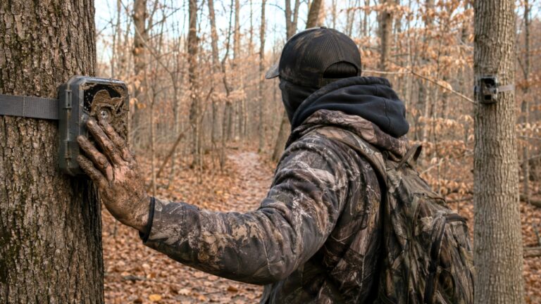 Hunter Says a Trespasser Muddying His Trail Camera Forgot There Was a Second Camera Watching Him