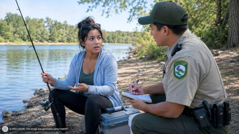 Brand New Fisher Got Cited for Fishing Without a License on Her Very First Outing — But She Had No Idea She Needed One to Fish There