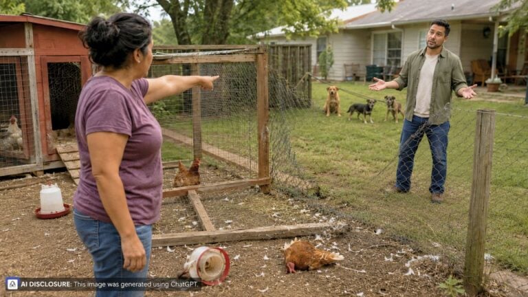 Neighbor’s Pack of Dogs Broke Through the Fence and Slaughtered Her Chickens — But the Owner Refused to Pay and Denied the Dogs Did It