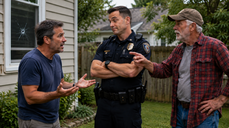 Homeowner Calls Police After a Bullet Comes Through the Kitchen Window — Then the Responding Officer Sides With the Neighbor Who Fired