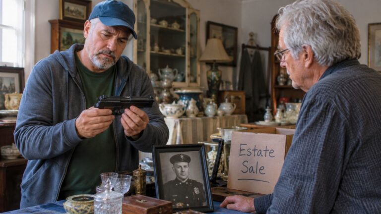 Man Buys a .45 at an Estate Sale and Learns It Once Belonged to a Murdered Detective — Then the Family Files a Claim to Get It Back
