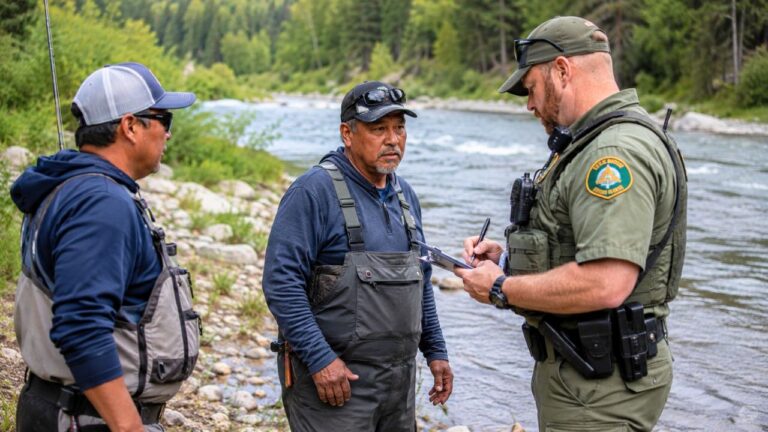 Game Warden Approaches Two Anglers on a Riverbank — Then Charges One for No License After Running the Wrong Name in the Database