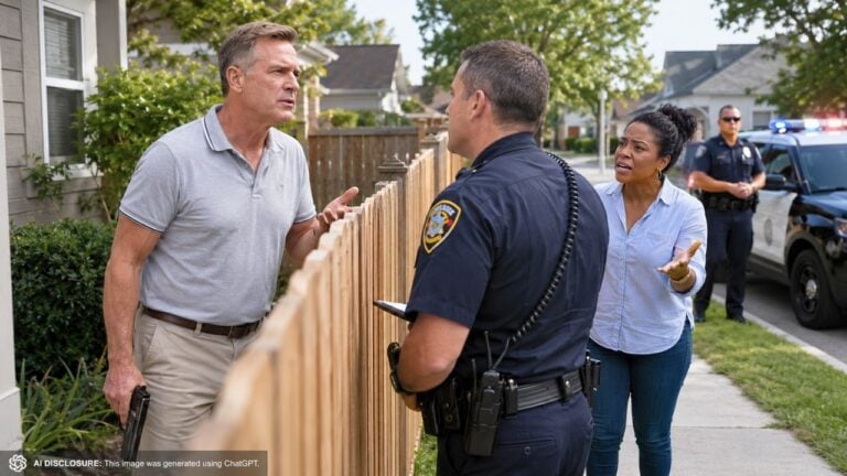 Neighbor Draws a Gun During a Fence Dispute — Then Files His Own Complaint With Police Before the Victim Can Even Make a Statement