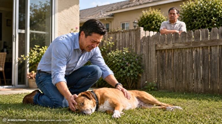 Dog Owner Comes Home to Find His Pet Shot in the Yard — Then Learns the Neighbor Had a Complaint About the Dog but Never Mentioned It