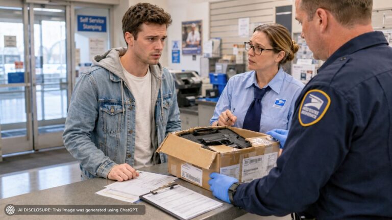 Grandfather Mails a Pistol Directly to His Grandson and Skips the Dealer Transfer — Then the Package Arrives Flagged at the Post Office