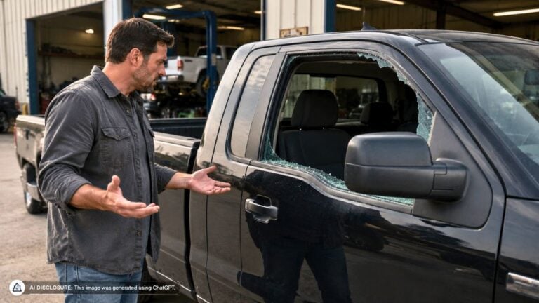 Man Dropped His Truck at a Texas Auto Shop and Got It Back With a Smashed Window — But the Pistol From the Center Console Was Gone
