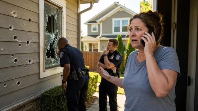 Homeowner Calls 911 After Rounds Hit the House — But Officers Say They Can’t Confirm the Shots Came From Next Door