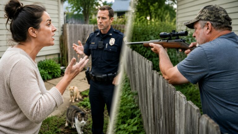 Woman Reports Her Neighbor for Firing at Stray Cats — Then Police Say He Has Every Right to Protect His Property