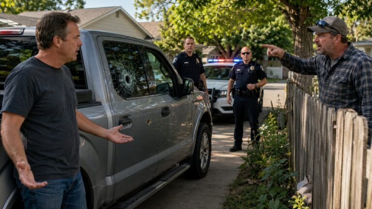 Homeowner Files a Police Report After Bullets Hit His Truck — Then the Neighbor Files One Against Him and Police Won’t Choose a Side