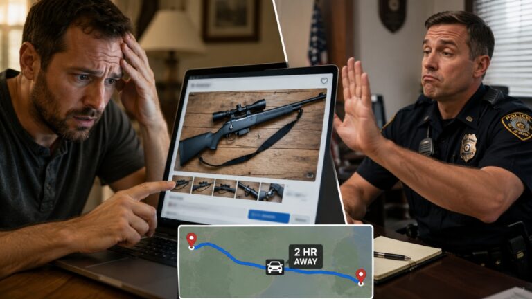 Gun Owner Spots His Stolen Rifle in an Online Listing — Then Police Say the Seller Is Two Hours Away and They Won’t Act