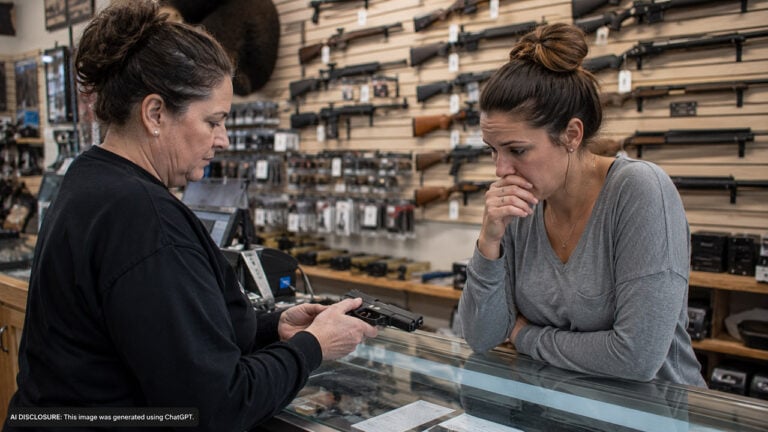 Felon’s Wife Tries to Buy a Handgun to Keep at the House — But Lawyers Warn That Gun There Could Mean Federal Charges for Him
