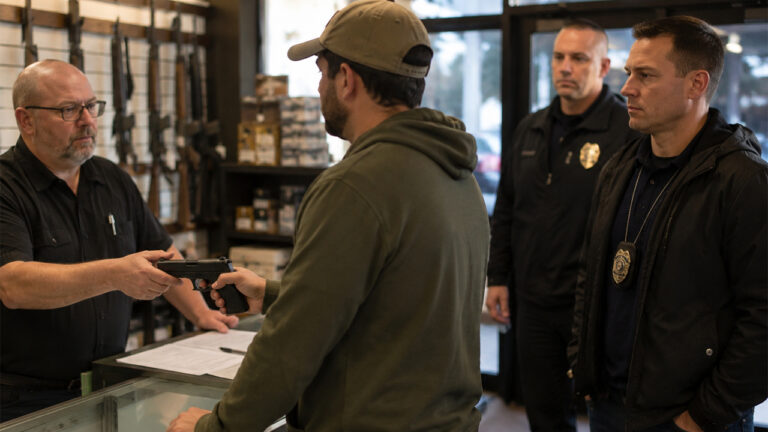Hunter Sells a Pistol Through a Licensed Dealer — Then the Buyer Uses It in a Robbery and Investigators Come Back to Him