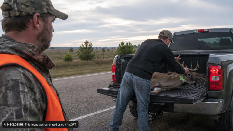Hunter Tags and Marks His Deer on a Country Road — Then Watches a Stranger Load the Carcass Into His Truck and Drive Away
