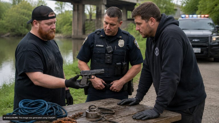 Magnet Fishers Turn a Handgun Over to Police — Then Learn It Was the Exact Weapon Detectives Had Been Looking for All Year