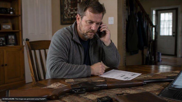Man Buys a Shotgun at a Pawn Shop and Drives Home — Then Gets a Police Call Saying the Serial Number Is in the Stolen-Property System