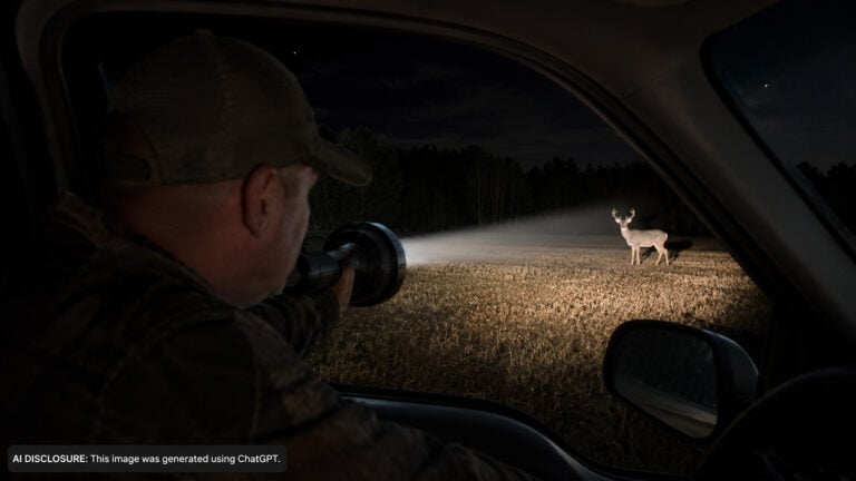 Man Shines Deer From His Truck on Private Land After Dark — But a Neighbor Reports It and the Game Warden Calls It Spotlighting