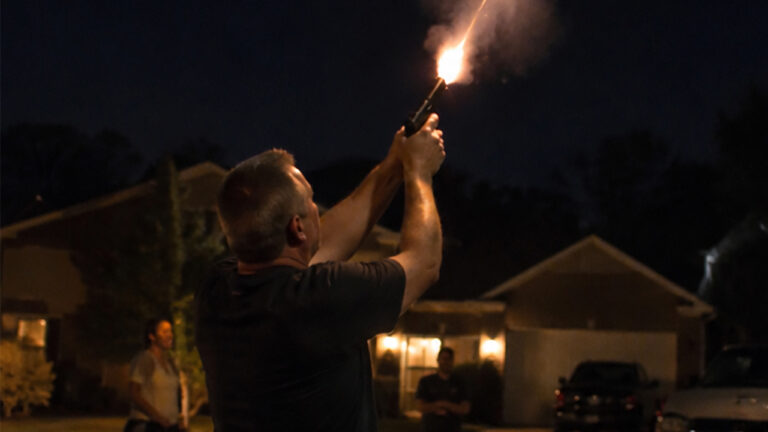 Neighbor Fires Three Shots Into the Air at Midnight — Then a Bullet Turns Up in the Roof of the House Next Door the Next Morning