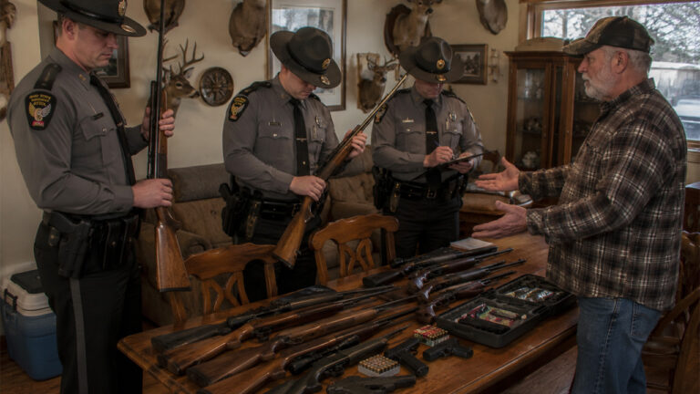 State Police Serve a Red Flag Order and Take a Hunter’s Entire Collection — Then His Neighbors Admit the Complaint Was About a Fence