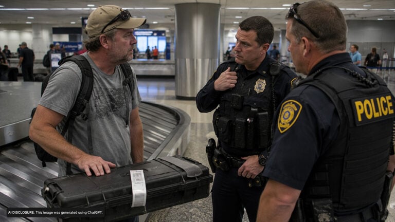 Traveler Forgot His Pistol Was in His Bag Until the TSA Scanner Lit Up — Then Officers Pulled Him Out of Line in Front of Everyone