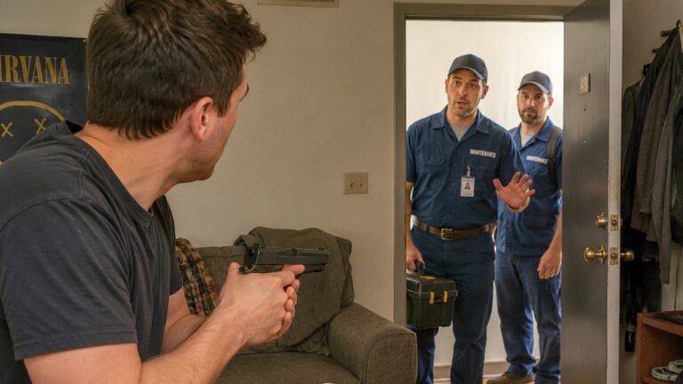 Tenant Says Maintenance Walked Into His Apartment Unannounced — Then He Grabbed a Gun Before Realizing Who They Were