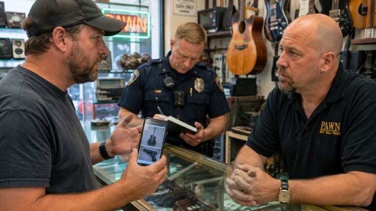 Truck Owner Says a Handgun and Guitar Were Stolen — Then One Item Turned Up in a Pawn Shop