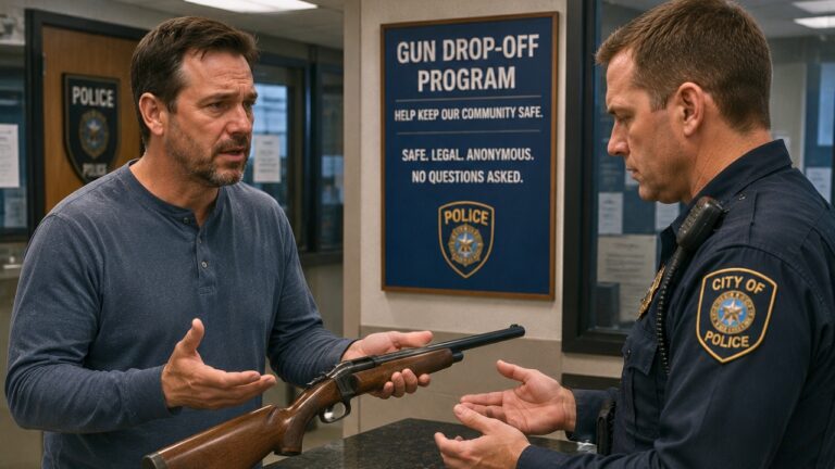 Man Says He Has an Unwanted Gun and Wants Police to Help Him Dispose of It Safely