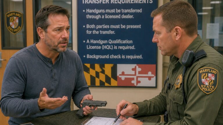 Man Receives a Pistol as a Gift in Maryland and Tries to Figure Out How to Make the Transfer Legal