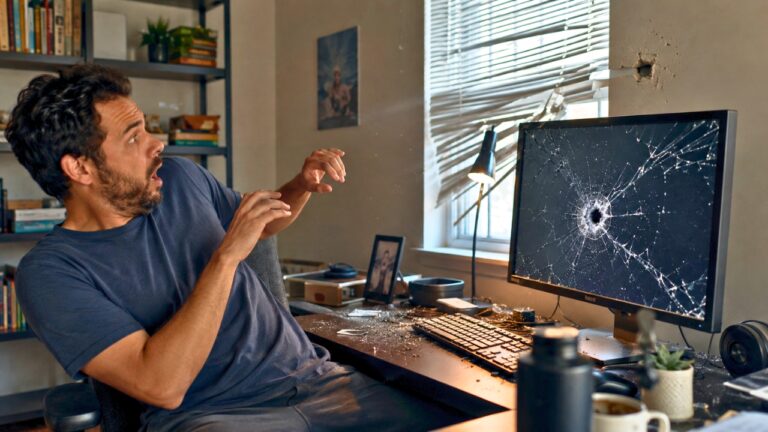 Apartment Resident Says a Bullet Came Through His Monitor and Missed His Head by a Foot — Then Learned the Shooter Was a Neighbor’s Son