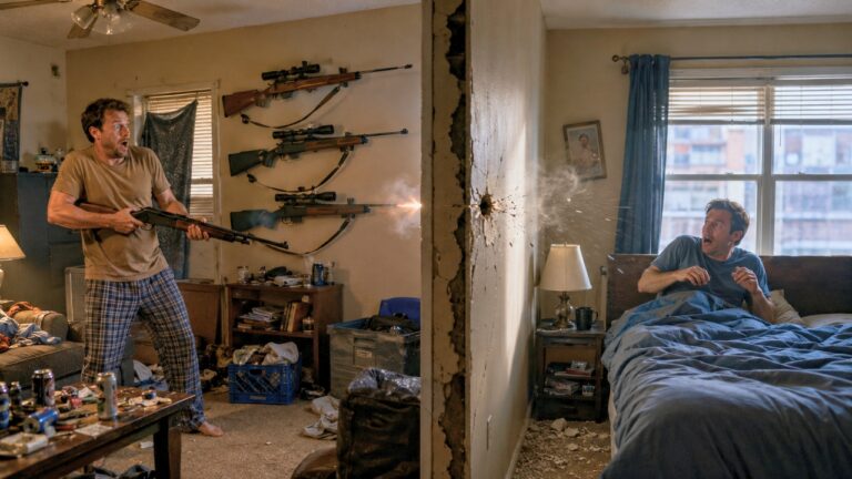 Tenant Says His Neighbor’s Rifle Went Off Inside the Apartment — Then Learned Loaded Guns Were Mounted Facing His Bedroom Window