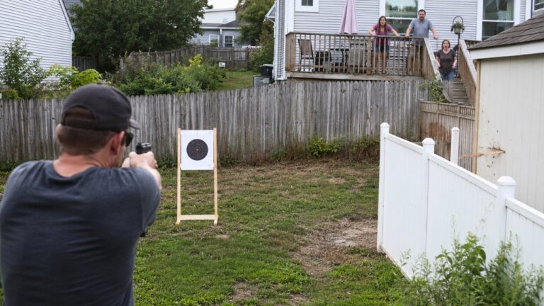 Neighbor Uses His Backyard for Target Practice — Then Rounds Start Zinging Into Nearby Properties