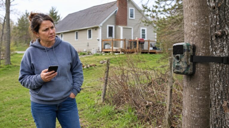 Homeowner Says a Camera Is Pointed at the House — Then Commenters Say to Call the Game Warden Before Touching It