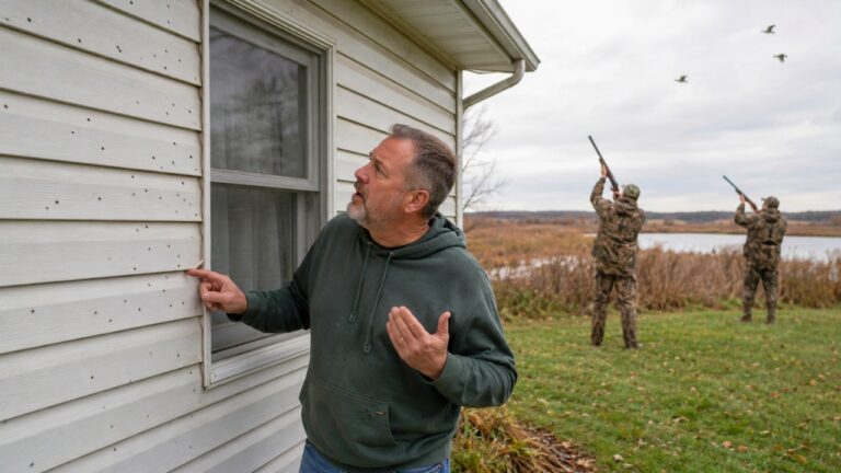 Homeowner Says Duck Hunters Are Spraying the House With Shotgun Pellets — Then the Distance-from-a-Residence Question Takes Over